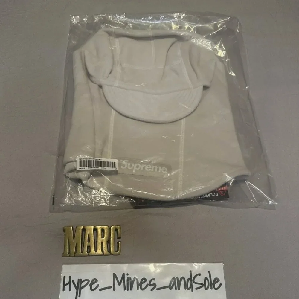 NWT Supreme Polartec Brim Balaclava - Stone